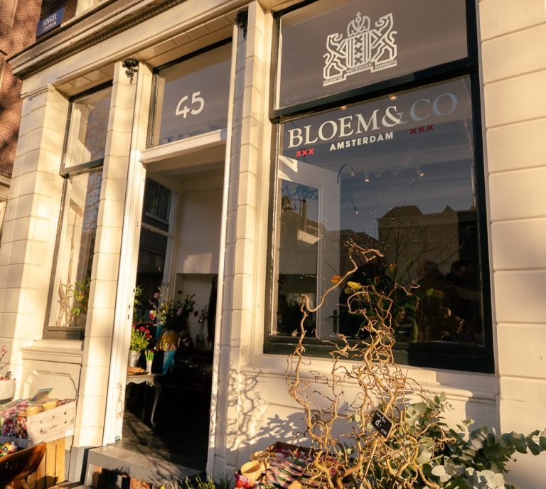 Winkel Bloem& Co Amstyerdam Vooraanzicht winkel van Bloem & Co Amsterdam